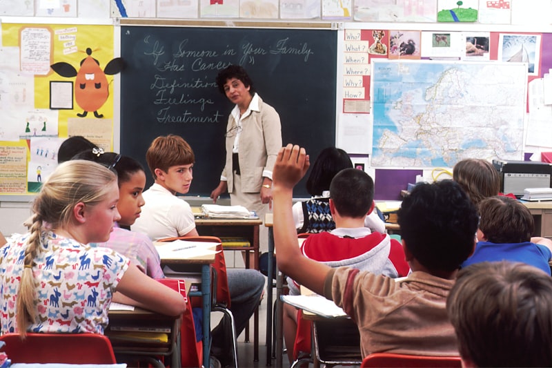 Teacher in classroom