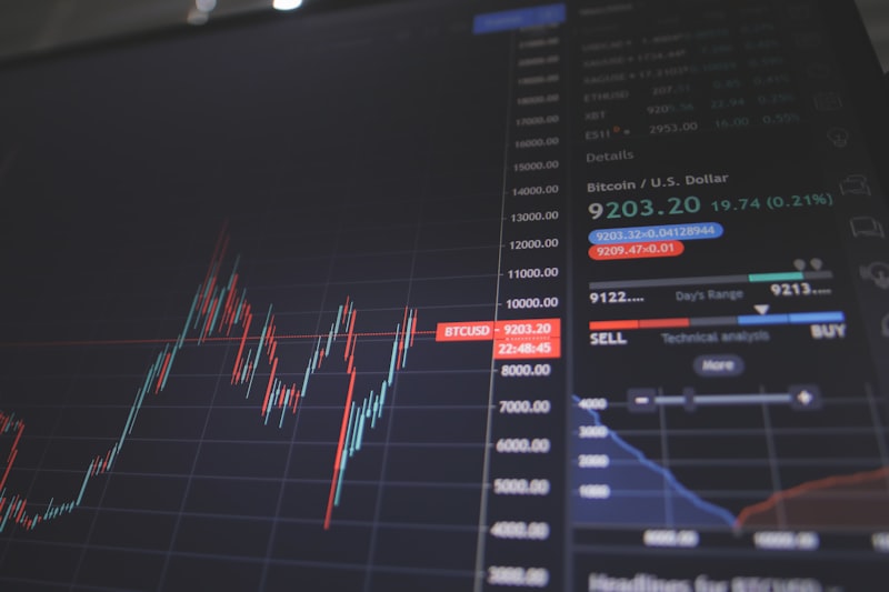 A smartphone showing financial market data representing value analysis